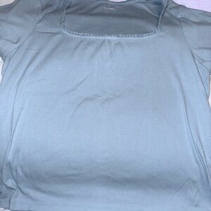 Old Navy Women's Soft Blue Short Sleeve Tee